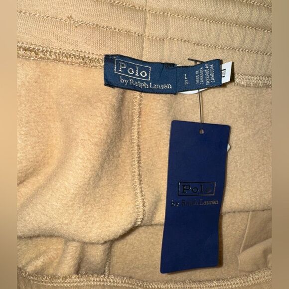 Polo Ralph Lauren NWT Fleece Drawstring Short in Sand Dune Size Large - Picture 7 of 7